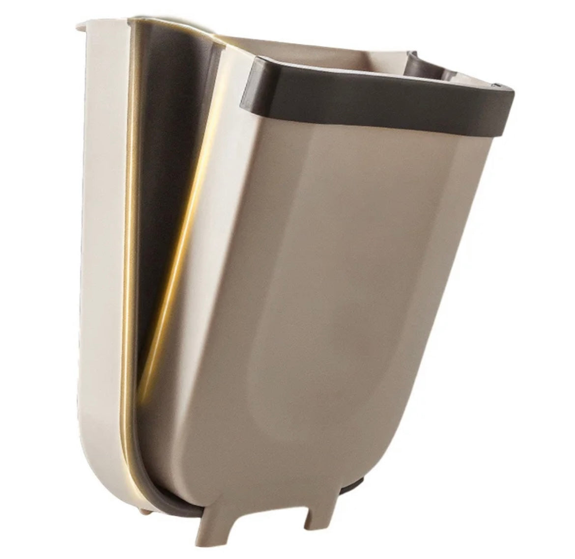Basurero colgante plegable para puerta o cajón de cocina