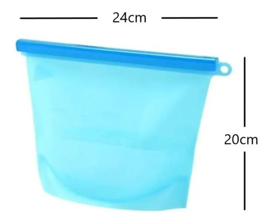 Bolsa resellable de silicón para conserva de alimentos