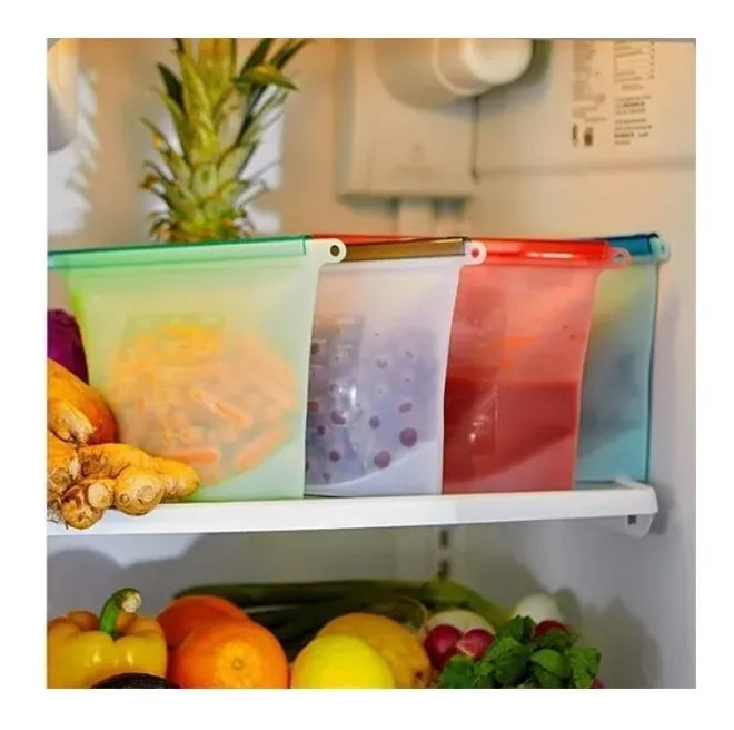 Bolsa resellable de silicón para conserva de alimentos