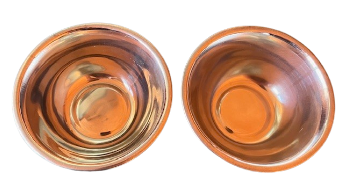 Bowl Mini Imitación Acero Inoxidable 9.5 Cm (juego De 2)