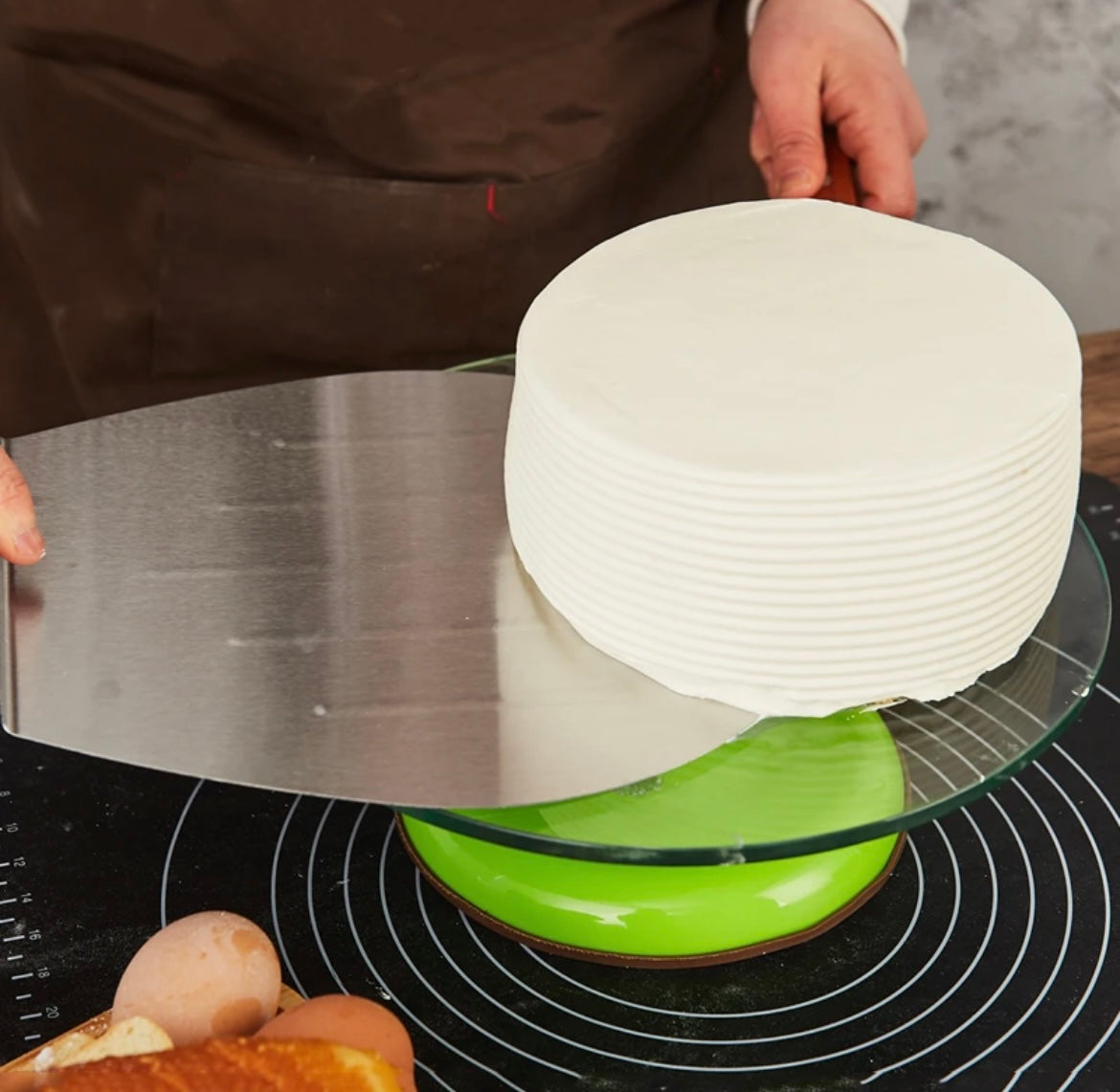 Espátula elevadora para repostería de acero inoxidable