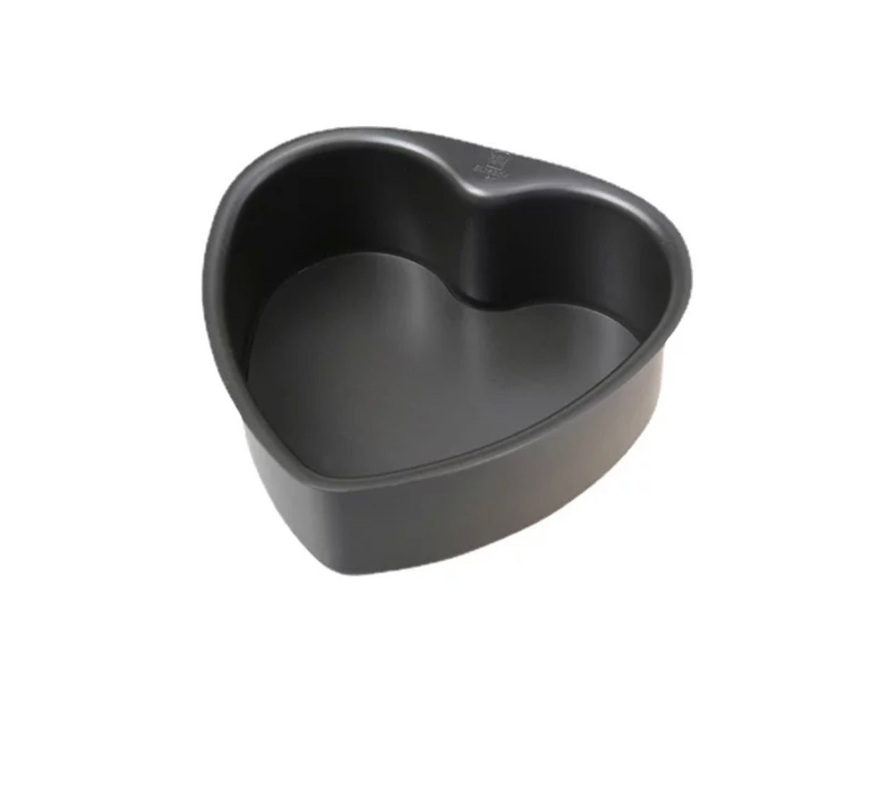 Molde metálico anti-adherente para pastel en forma de corazón