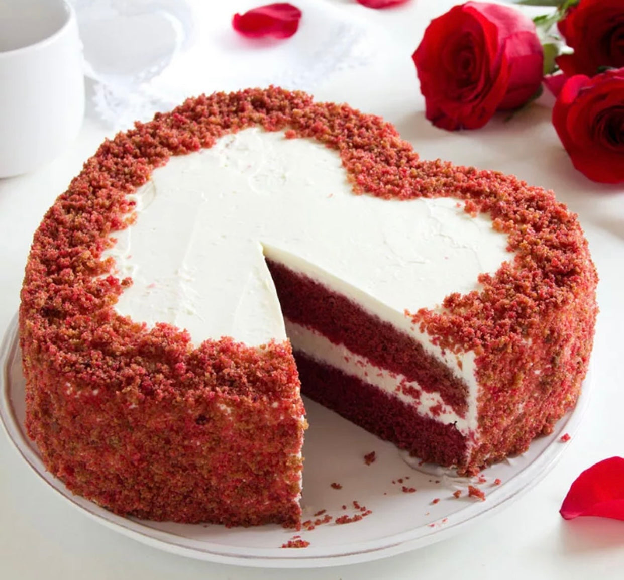 Molde metálico anti-adherente para pastel en forma de corazón