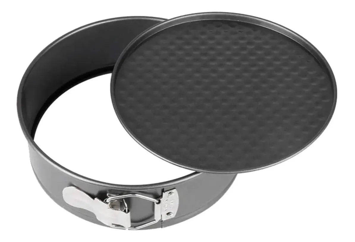 Molde metálico anti-adherente desmontable individual 28 cm para pasteles