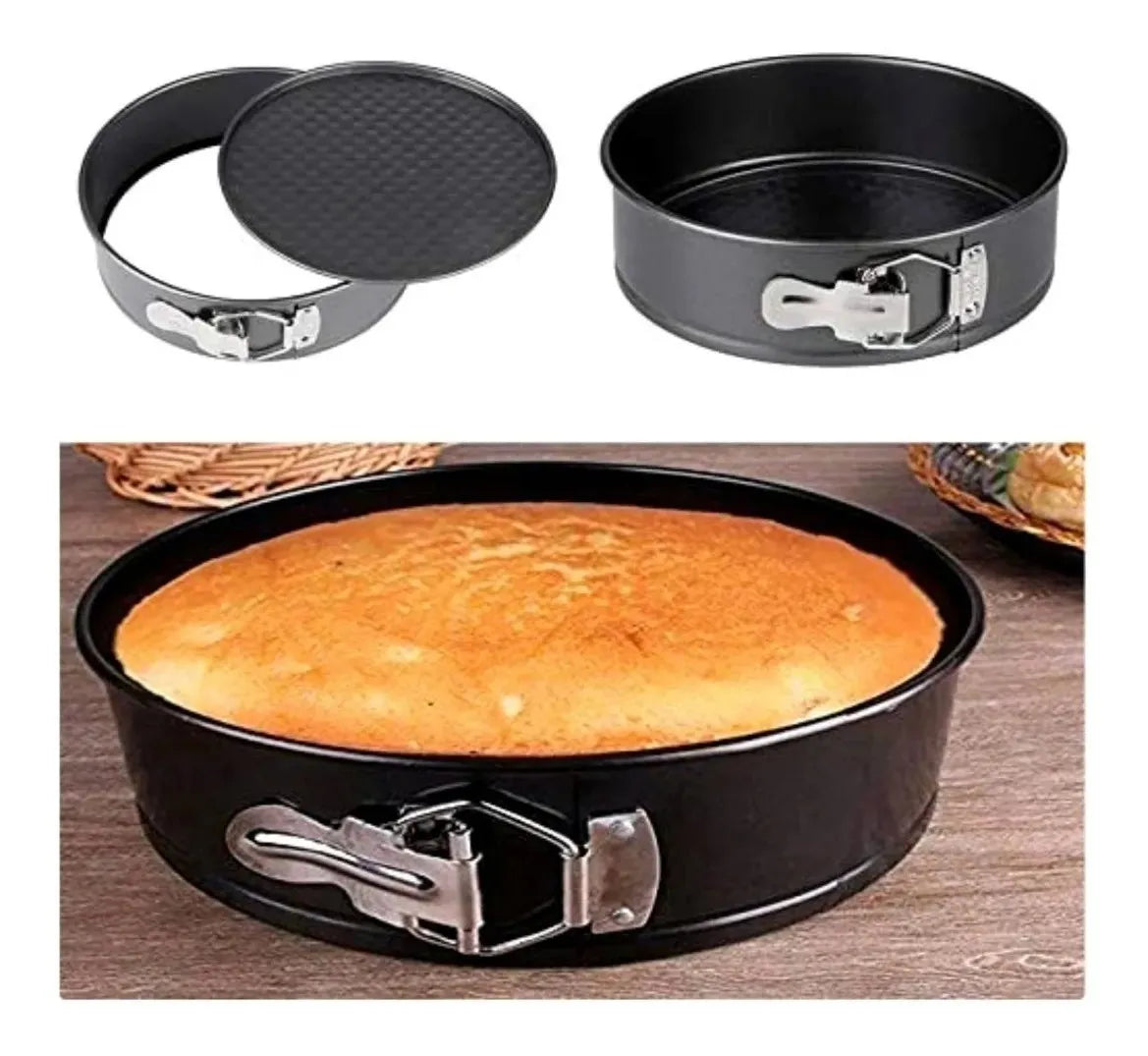 Moldes metálicos antia-adherente desmontables de 3 piezas para pasteles