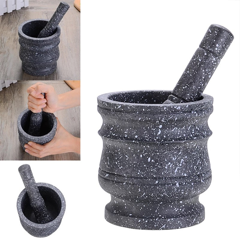 Mortero, Triturador, Molcajete de plástico para salsas y alimentos