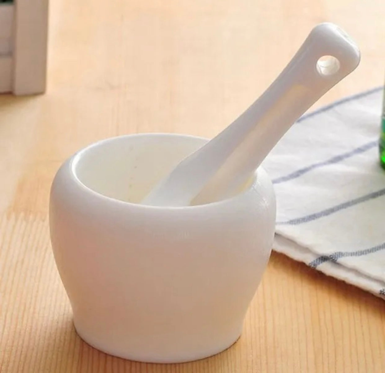Mortero, Triturador, Molcajete de plástico para salsas y alimentos