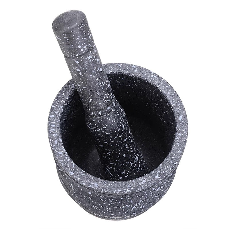 Mortero, Triturador, Molcajete de plástico para salsas y alimentos