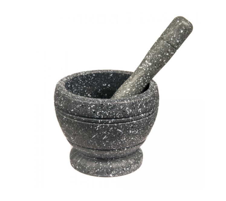 Mortero, Triturador, Molcajete de plástico para salsas y alimentos