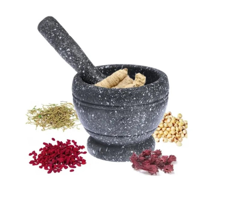 Mortero, Triturador, Molcajete de plástico para salsas y alimentos