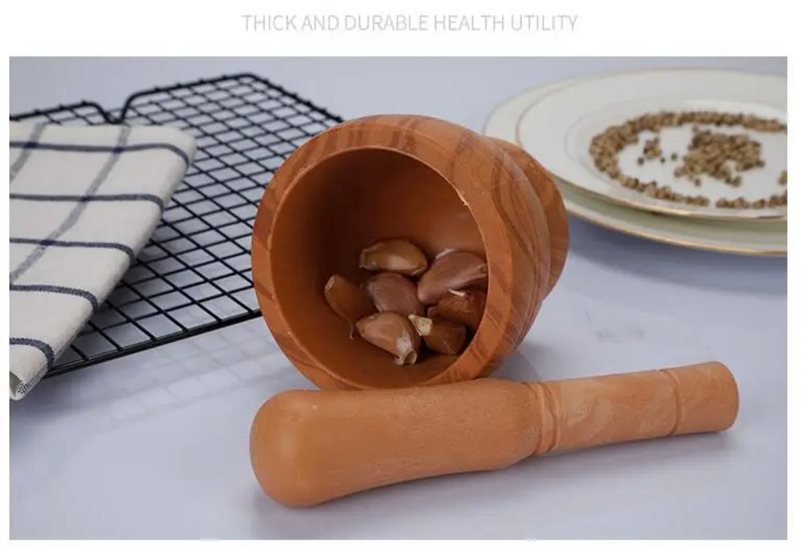 Mortero, Triturador, Molcajete de plástico para salsas y alimentos