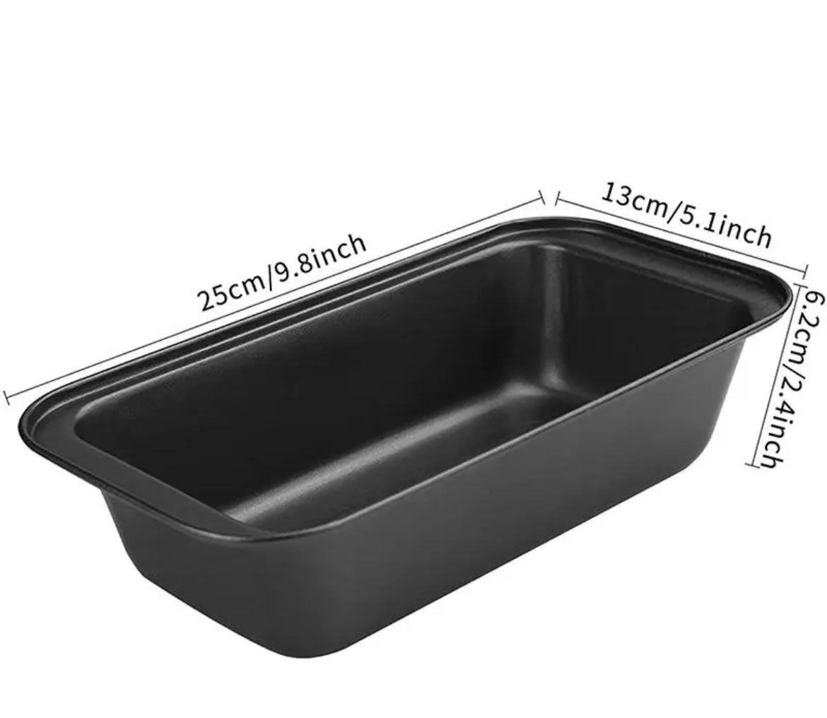 Molde Metálico anti adherente rectangular para panqué 26 cm