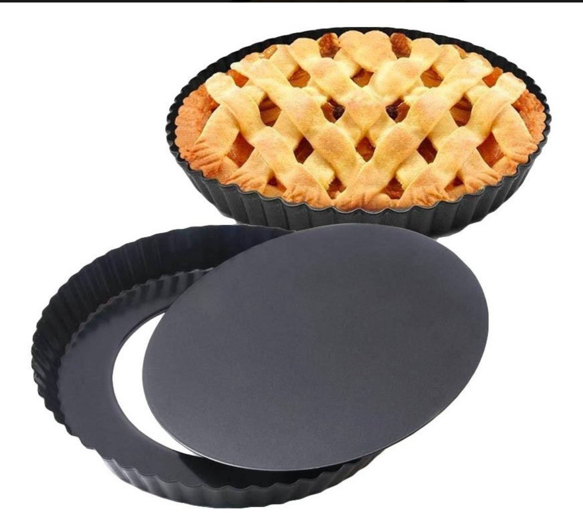 Molde metálico anti-adherente para tartas quiches pies 26 cm