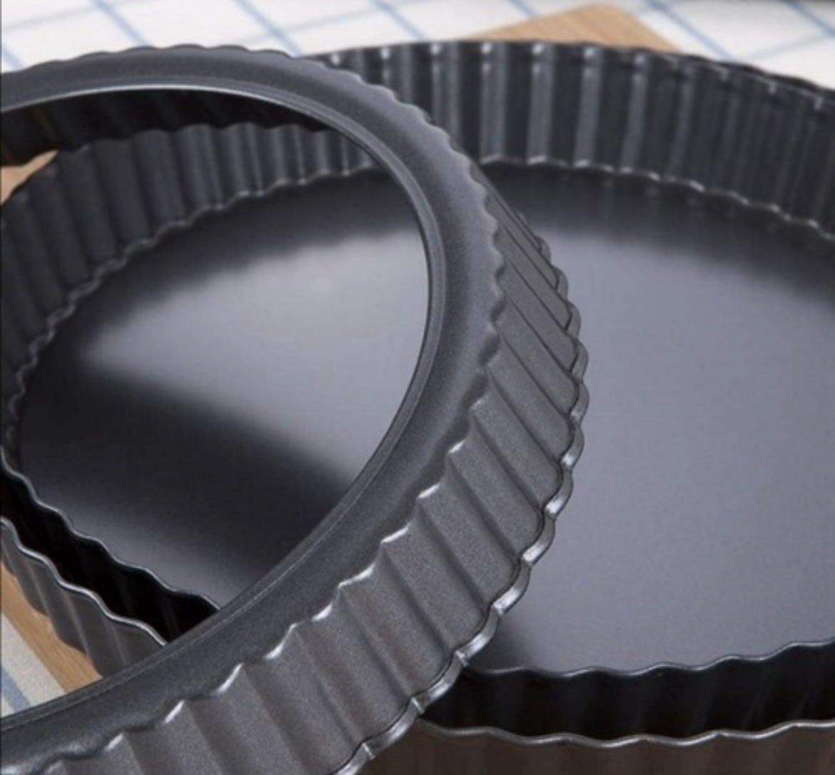 Molde metálico anti-adherente para tartas quiches pies 26 cm