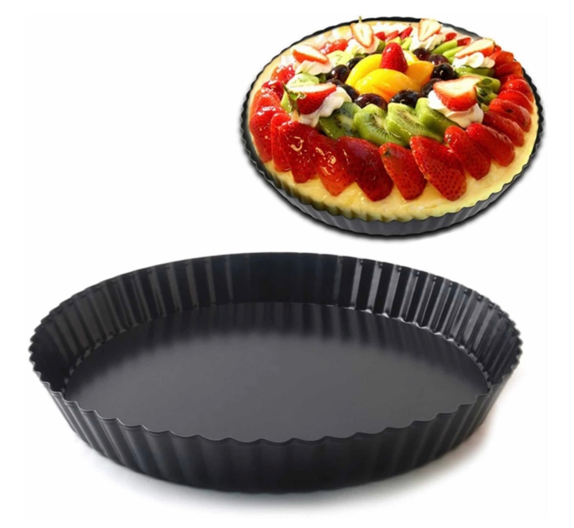 Molde metálico anti-adherente para tartas quiches pies 26 cm