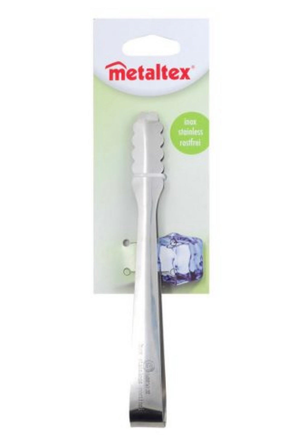 Pinza metálica para alimentos fríos o calientes