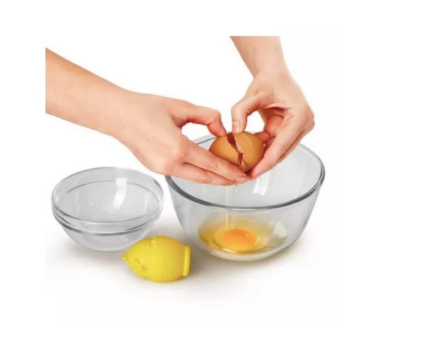 Separador de yemas de silicón en forma de pollito para repostería y cocina