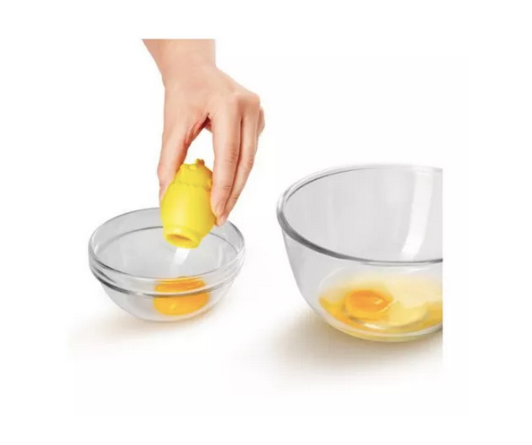 Separador de yemas de silicón en forma de pollito para repostería y cocina