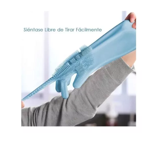 Guantes Lava Trastes De Silicón Unitalla Protege Tus Manos Y Limpia