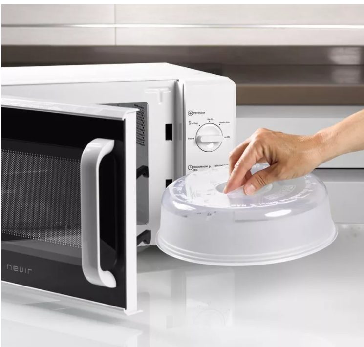 Tapa para microondas de plástico libre de BPA evita salpicaduras