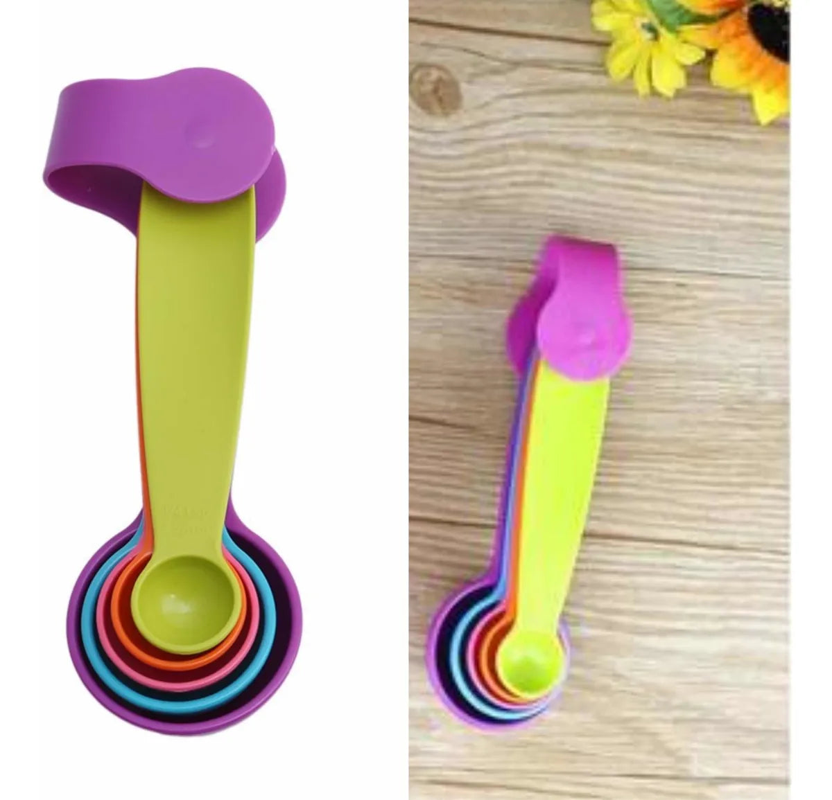 Cucharas medidoras para repostería y cocina (juego de 3 dobles)