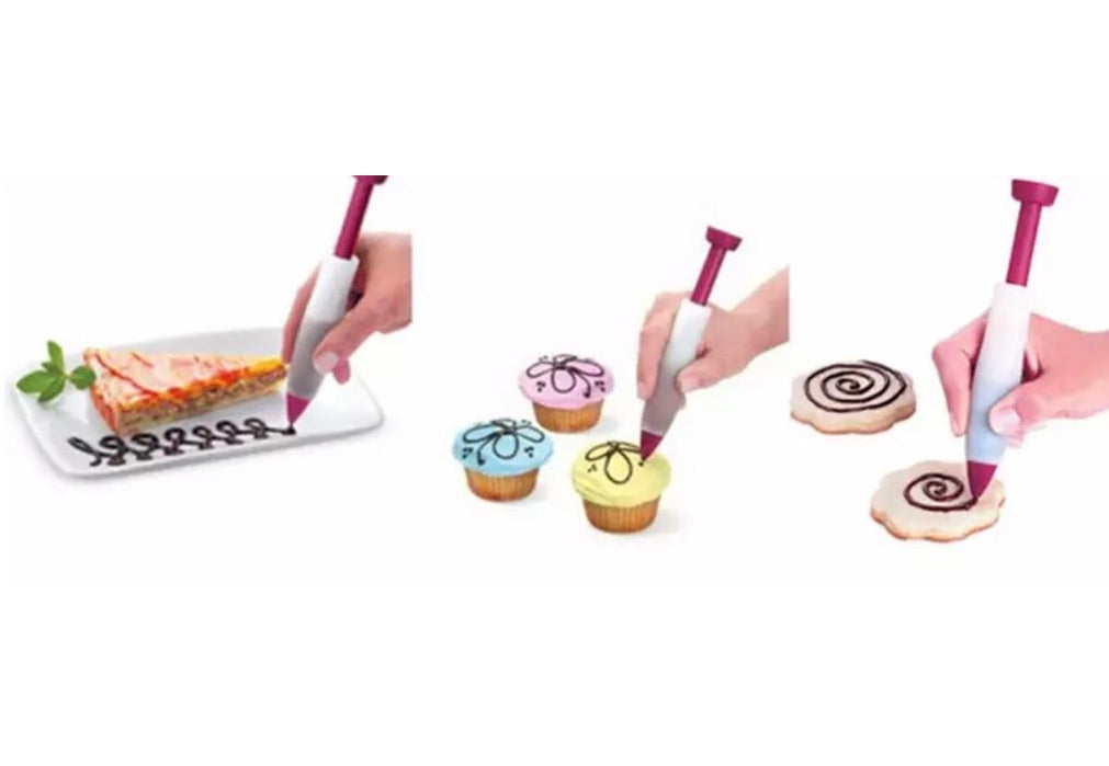 Pluma decoradora de silicón para postres, pasteles y alimentos