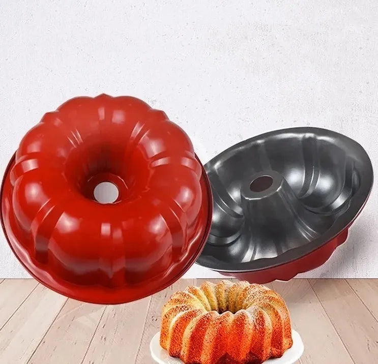 Molde metálico antiadherente para roscas o panque chico