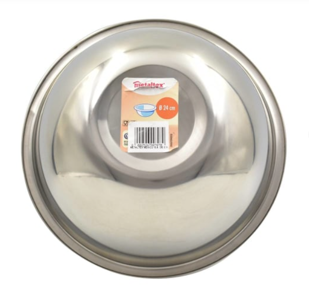Bowl 24 cm acero inoxidable