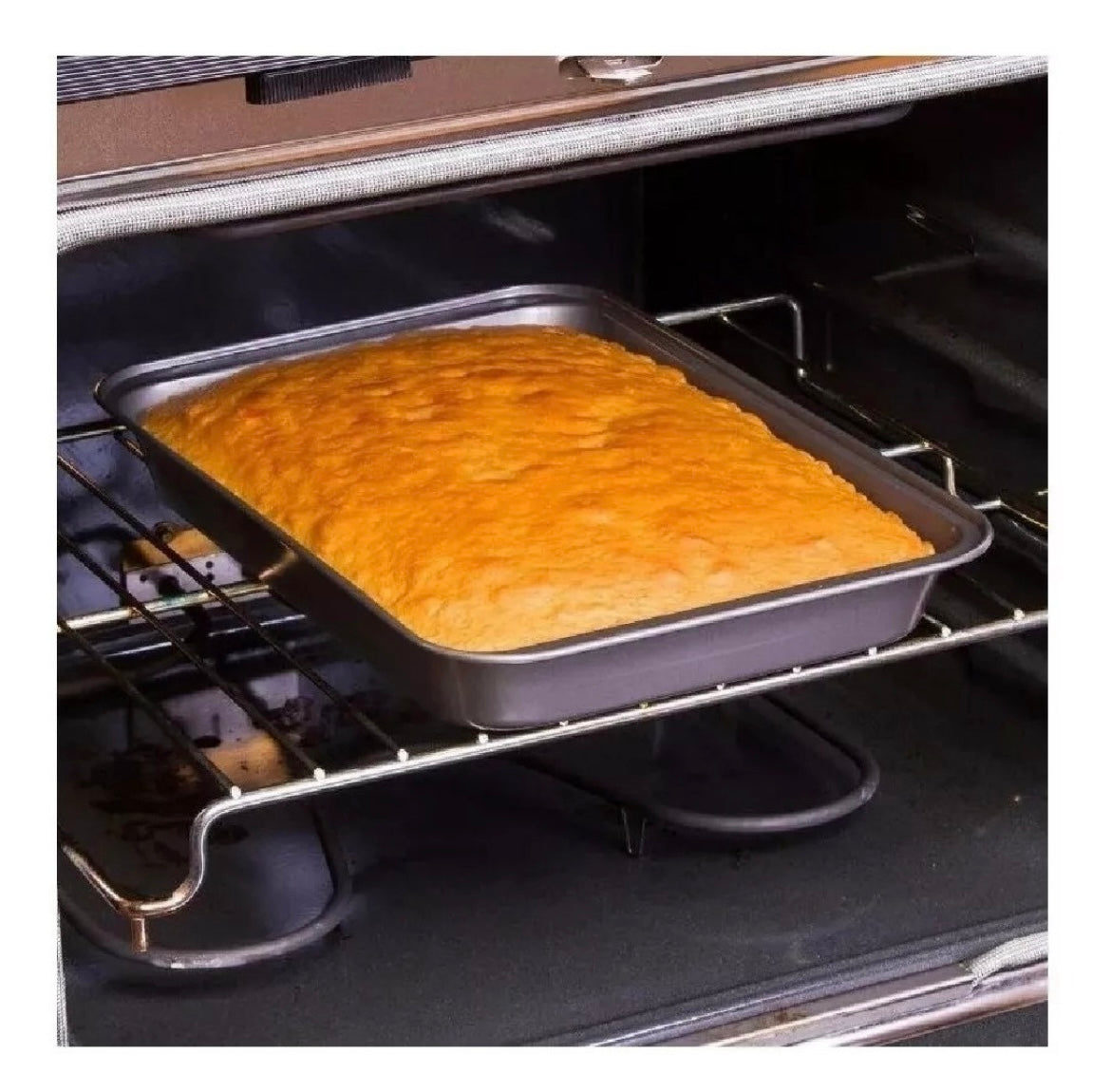 Molde Metálico Antiadherente Charola para hornear Pan, Cuernitos, Pasteles, Galletas