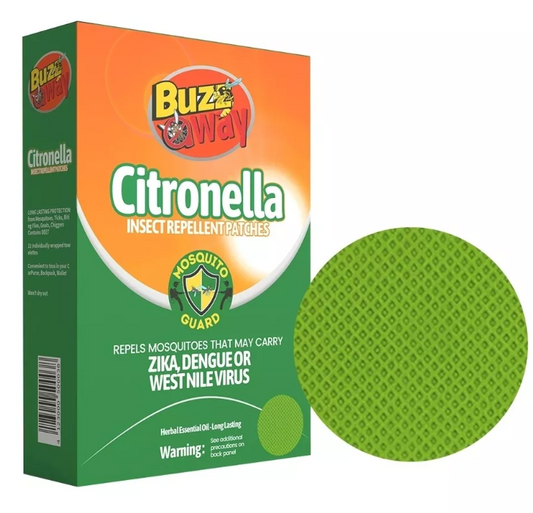 Parches de citronela para mantener a raya a los mosquitos