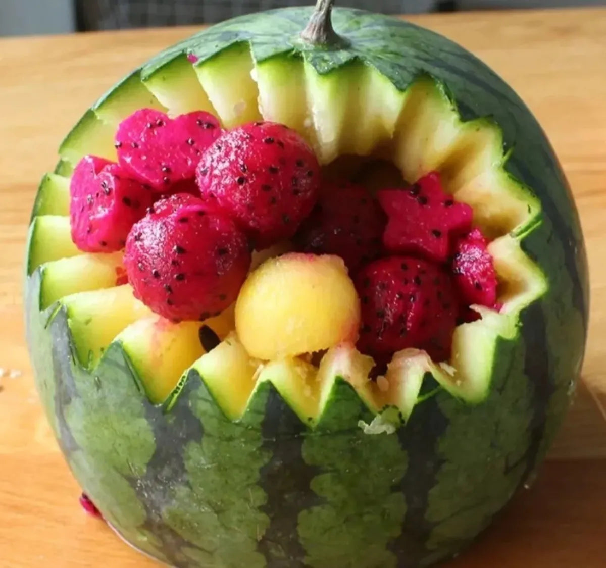Cuchara boleadora para cortar fruta en forma de bolita