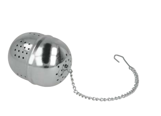 Esferita para te acero inoxidable con cadena